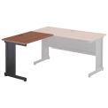 Global Industrial Left Handed Return Table, 36&quot;W, Cherry