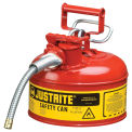 Justrite 7210120 Type II Safety Can, 1 Gallon with 5/8&quot; Hose