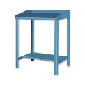 Open Steel Shop Desk, 36&quot;W x 30&quot;D x 43&quot;H, Blue