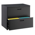 Global Industrial 30"W Lateral File Cabinet, 2 Drawer, Charcoal