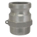 BE Pressure 90.395.034, 3/4&quot; Aluminum Camlock Fitting, Male Coupler x MPT Thread