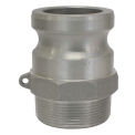 BE Pressure 90.395.200, 2&quot; Aluminum Camlock Fitting, Male Coupler x MPT Thread