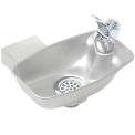 Wall Mounted Drinking Fountain, Bracket Style, Stainless Steel