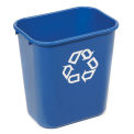 Rubbermaid® Deskside Paper Recycling Container, 13-5/8 Qt, Blue