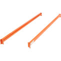 Global Industrial Unslotted Steel Pallet Rack Beam, 108"L x 5-1/2"H, 6420 lb. Cap., 2/Pack