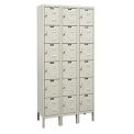 HALLOWELL 6-Tier Galvanite Corrosion-Resistant Locker - 12x15x12&quot; Opening - 3 Lockers Wide - Set-Up
