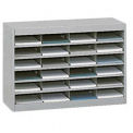SAFCO E-Z Stor All-Steel Organizer - 37-1/2x12-3/4x25-3/4&quot; - 24 Compartments - Gray