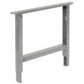 Adjustable Height Leg For 36&quot; Benches, 27-7/8 To 35-3/8, Gray