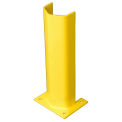 Bluff 1/4PO18-YEL 18&quot; H Steel Post Protector, 1/4&quot; Thick, Yellow