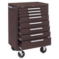 Kennedy 27&quot; 8-Drawer Roller Cabinet w/ Ball Bearing Slides - Brown