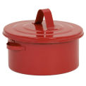 Eagle B-602 Bench Can, Metal, Red, 2 qt.