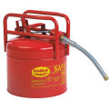 Eagle 1215 D.O.T. Approved Transport Can with 7/8"Flexible Hose Type II Red 5 Gal.