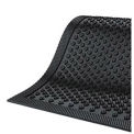 M+A Matting 545046100 Black Rubber Safety Scrape Mat, 48 x 72&quot;