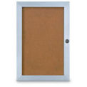 United Visual Products 18&quot;W x 24&quot;H Elevator Board with Traditional Satin Aluminum Frame