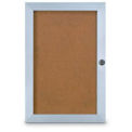United Visual Products 24"W x 36"H Elevator Board with Traditional Satin Aluminum Frame