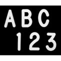 United Visual Products 3/4&quot; Black Helvetica Letter Sprue Set of 145 Characters