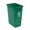 Recycling Container, 15 Gallon, 12&quot;W X 18&quot;D X 24&quot;H, Green
