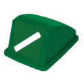 Recycling Paper Lid Only, 13&quot;W x 18&quot;D x 9&quot;H, Green
