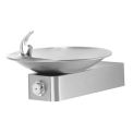 Barrier-Free Stainless Steel Push Button Drinking Fountain with Sculpted Bowl