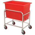 Winholt 30-6-A/RD Aluminum Bulk Mover 6 Bushel with Red Tub, 33&quot;L x 24&quot;W x 36&quot;H