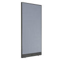 36-1/4"W x 76"H Electric Office Partition Panel, Blue