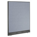 48-1/4"W x 46"H Electric Office Partition Panel, Blue