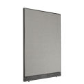48-1/4"W x 64"H Electric Office Partition Panel, Gray
