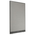 48-1/4"W x 76"H Electric Office Partition Panel, Gray
