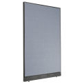 48-1/4"W x 76"H Electric Office Partition Panel, Blue