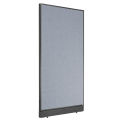 36-1/4&quot;W x 64&quot;H Office Partition Panel with Pass-Thru Cable, Blue