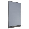 48-1/4"W x 76"H Non-Electric Office Partition Panel with Raceway, Blue