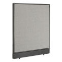 36-1/4"W x 46"H Non-Electric Office Partition Panel with Raceway, Gray