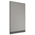 48-1/4"W x 76"H Non-Electric Office Partition Panel with Raceway, Gray
