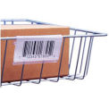3&quot;L x 1-1/4&quot;H Label Holder, Wire Basket/Display, Clear, 25/Pk