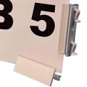 8-1/2" x 11" Warehouse Aisle Sign Kit, Self Adhesive, White, 10/Pk