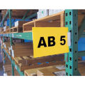 AIGNER Warehouse Aisle Pallet Rack Sign Kit - 5-1/2x8-1/2&quot; - White