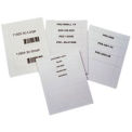 Letter - Pref. Laser Insert Sheets, 1-1/4&quot; x 6&quot;, 400/Pk