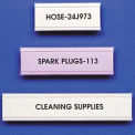 Label Holder, &quot;C&quot; Design, 7/8&quot; x 12&quot;, Self Adheres, 25/Pk