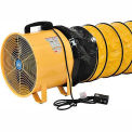 Portable Ventilation 8" Fan With 16' Flexible Ducting