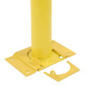 Steel Machinery Rack Guard 36&quot;H X 48&quot; L, Removable, Yellow