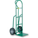 LITTLE GIANT Oversized Noseplate Hand Trucks - 10&quot; Solid Rubber - D-Handle