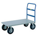 Heavy Duty Platform Truck, 24 x 48, Poly Wheels, 3600 Lb. Capacity