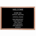 Aarco Red Oak Framed Letter Board Message Center - 36&quot;W x 24&quot;H