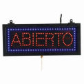 Aarco Small Spanish LED Sign Abierto (Open) - 16-1/8&quot;W x 6-3/4&quot;H