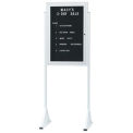Aarco Free Standing Letter Board Cabinet - 24&quot;W x 36&quot;H
