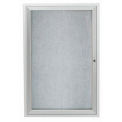 Aarco 1 Door Aluminum Framed Enclosed Bulletin Board - 36&quot;W x 48&quot;H