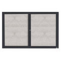 Aarco 2 Door Aluminum Framed Enclosed Bulletin Board Bronze Anod. - 72&quot;W x 48&quot;H