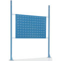Global Industrial Risers With Louver Panel for 48&quot; Workbench, Blue