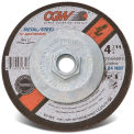 CGW Abrasives Depressed Center Wheel 4-1/2&quot; x 1/4&quot; x 5/8, 11, Type 27, 24 Grit, Aluminium Oxide - Pkg Qty 10