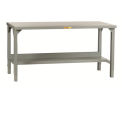 LITTLE GIANT 5000-Lb. Cap. Workbench - 48x30&quot; Steel Top - 500-Lb. Cap. Lower Shelf - Adjustable